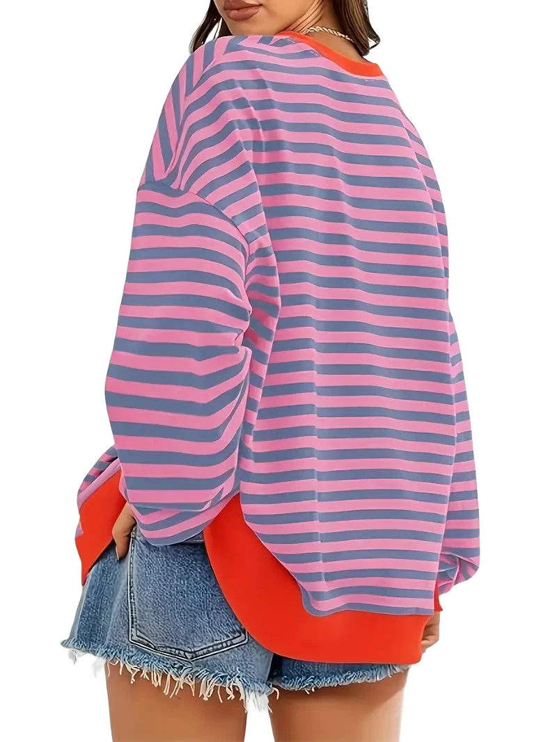 Amar™ Sapir - חולצת פסים עם שרוולים ארוכים