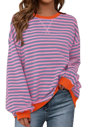 Amar™ Sapir - חולצת פסים עם שרוולים ארוכים