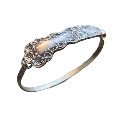 Amar™ Orly - צמיד כסף וינטג' חריטת פרחים