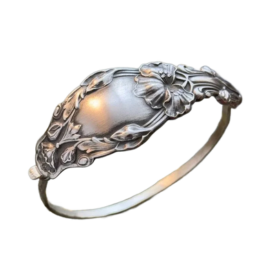 Amar™ Orly - צמיד כסף וינטג' חריטת פרחים