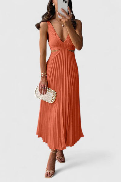 קרן - שמלה אלגנטית ללא שרוולים