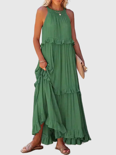 Amar Esther - שמלת סטרפלס אלגנטית עם קפלים