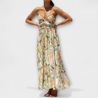 יערה | שמלת הדפס אמנותי קלילה ומלאת שיק טבעי