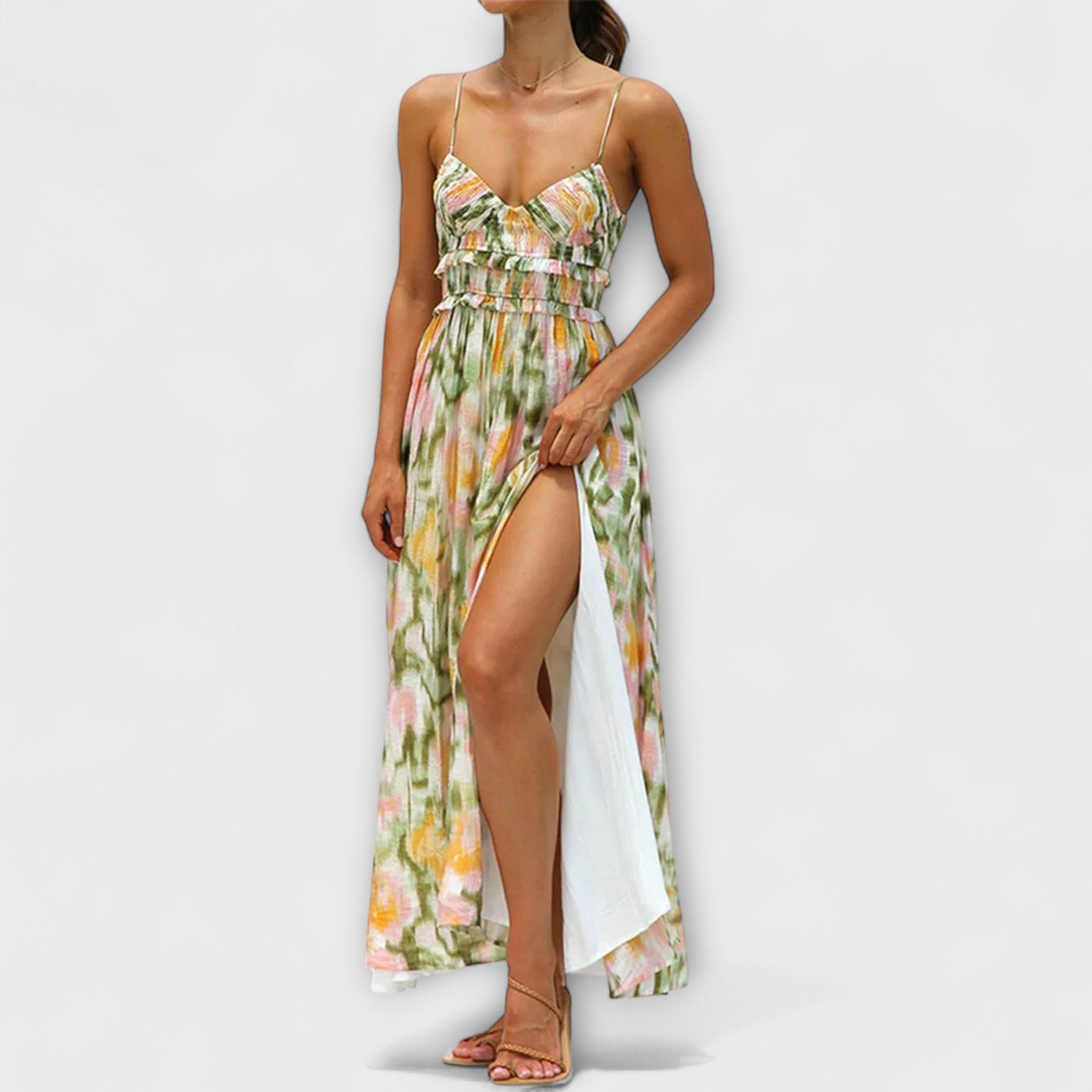 יערה | שמלת הדפס אמנותי קלילה ומלאת שיק טבעי