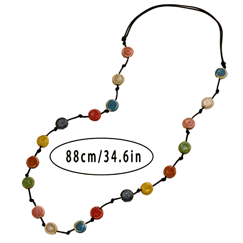 Amar™ Dalia - שרשרת חרוזי קרמיקה צבעונית