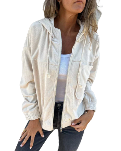 Amar™ Ziva - מעיל קורדרוי עם קפוצ'ון