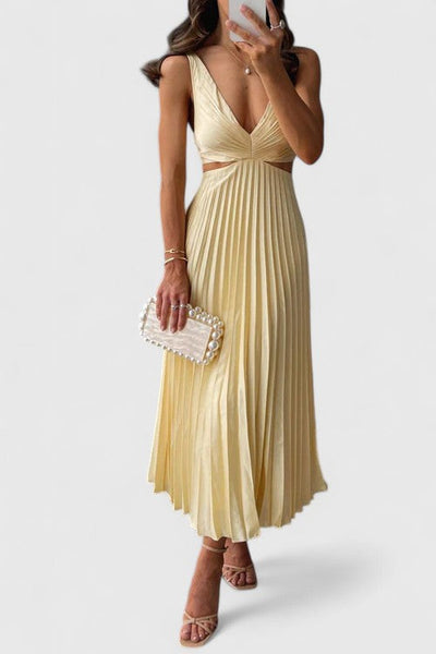 קרן - שמלה אלגנטית ללא שרוולים