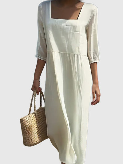 Amar™ Nitza - שמלת פשתן יומיומית