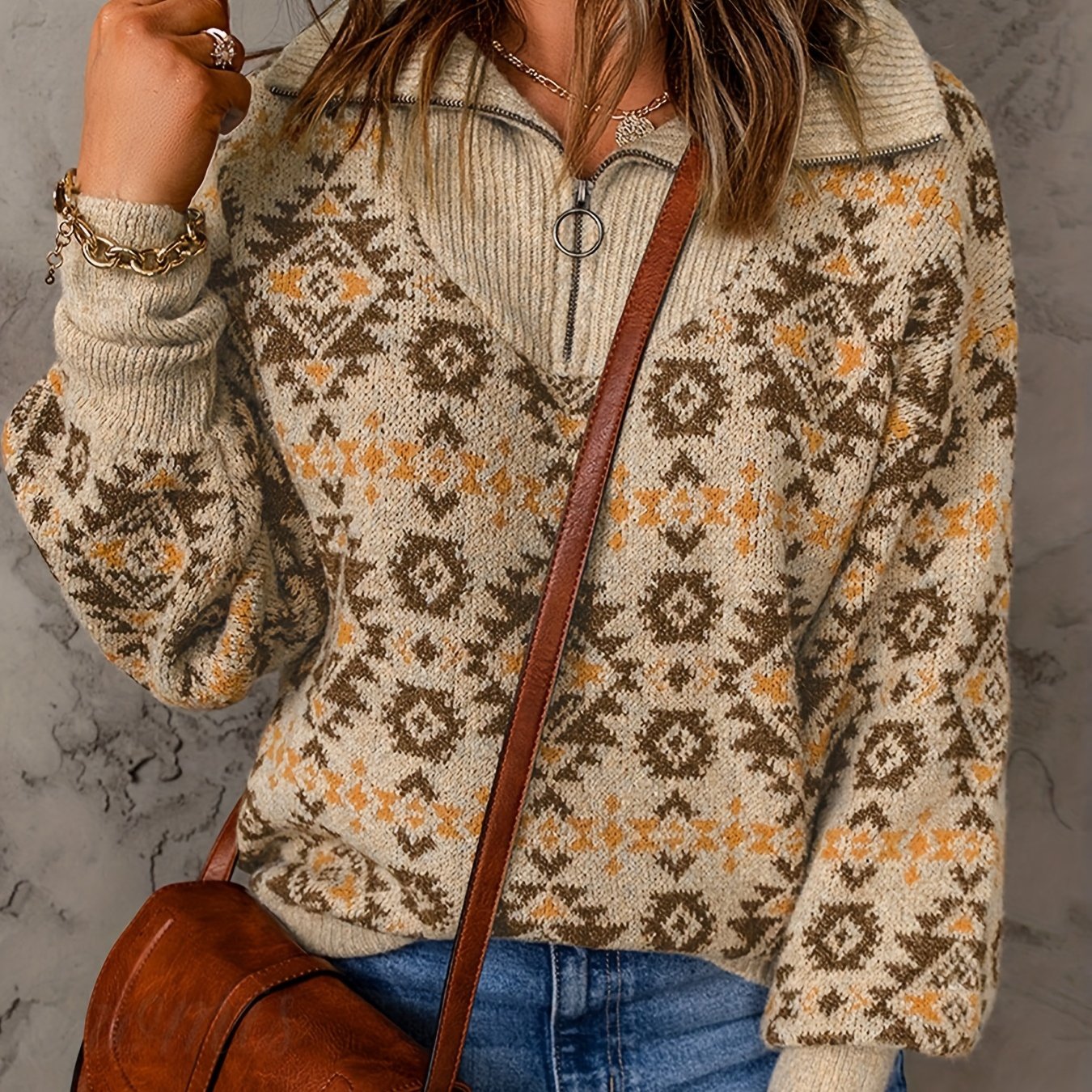 קאז'ואל™ | סוודר סרוג לנשים