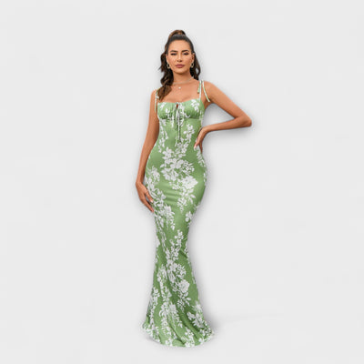 ליאורה | שמלת בודי קון פרחונית באלגנטיות מחבקת קימורים