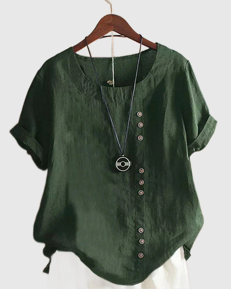 Amar Shani - חולצת טי קיץ קצרה עם שרוולים קצרים