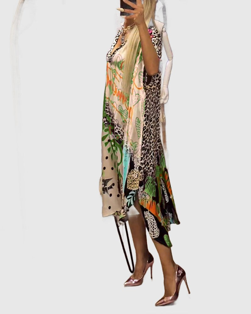 Amar™ Hili - שמלות קז'ואל עם הדפס צבעוני