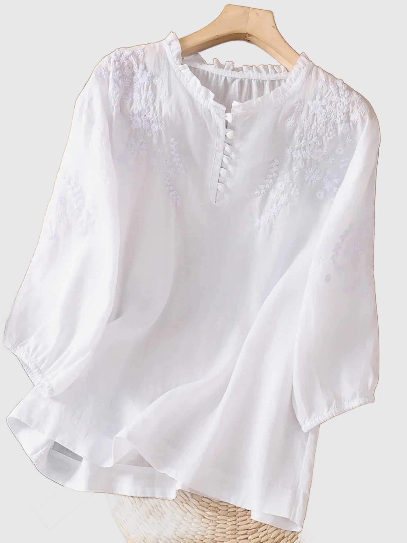 Amar™ Naama - חולצת כותנה רקומה