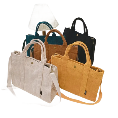 Amar™ Chaya - תיק טוט קנבס קורדורוי