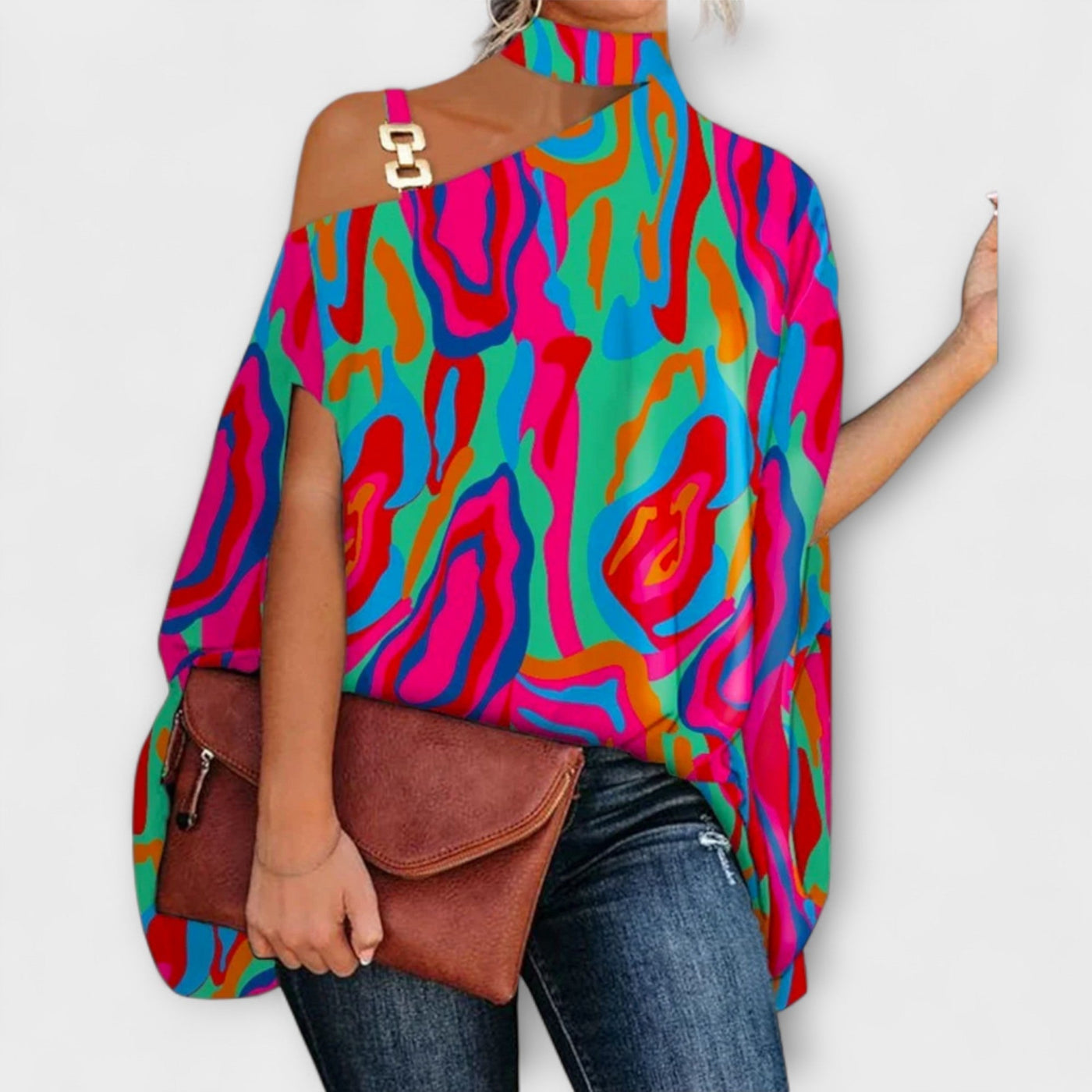 חולצת נשים ללא כתפיים - נוחה ואלגנטית לכל אירוע