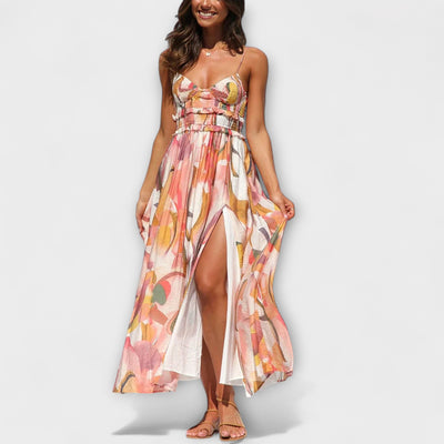 יערה | שמלת הדפס אמנותי קלילה ומלאת שיק טבעי