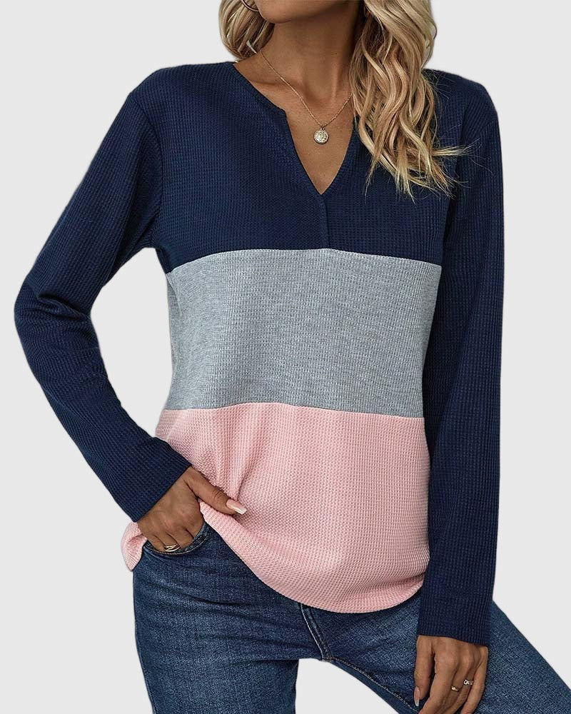 Amar Nitzan - טופ צבעוני עם צווארון