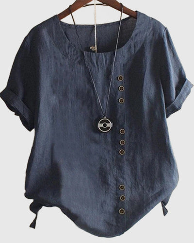 Amar Shani - חולצת טי קיץ קצרה עם שרוולים קצרים