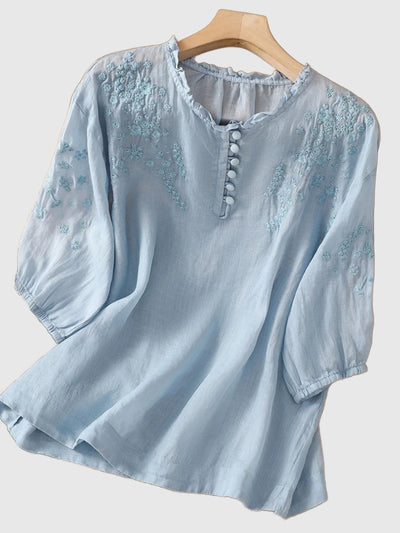 Amar™ Naama - חולצת כותנה רקומה