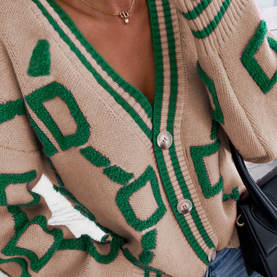 קולור™ | קרדיגן בלוקי צבע