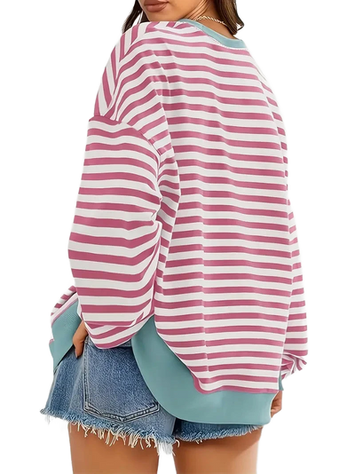 Amar™ Sapir - חולצת פסים עם שרוולים ארוכים