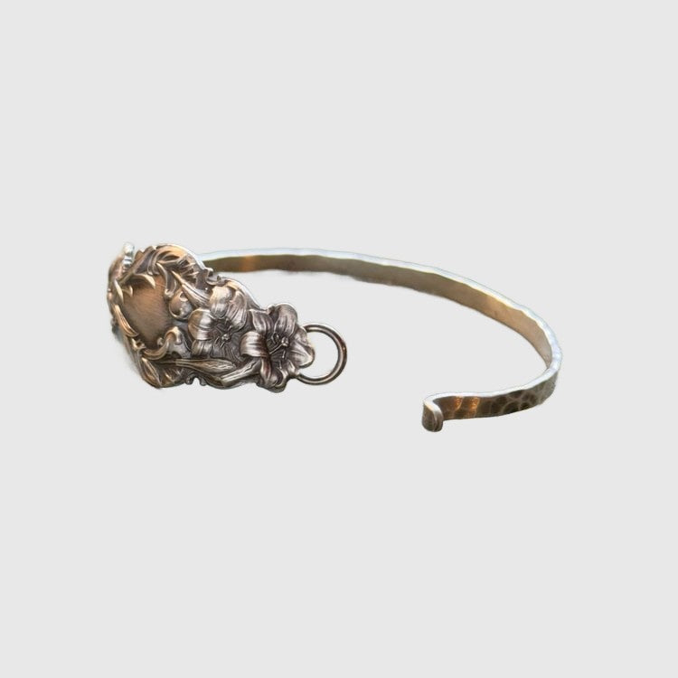 Amar™ Orly - צמיד כסף וינטג' חריטת פרחים