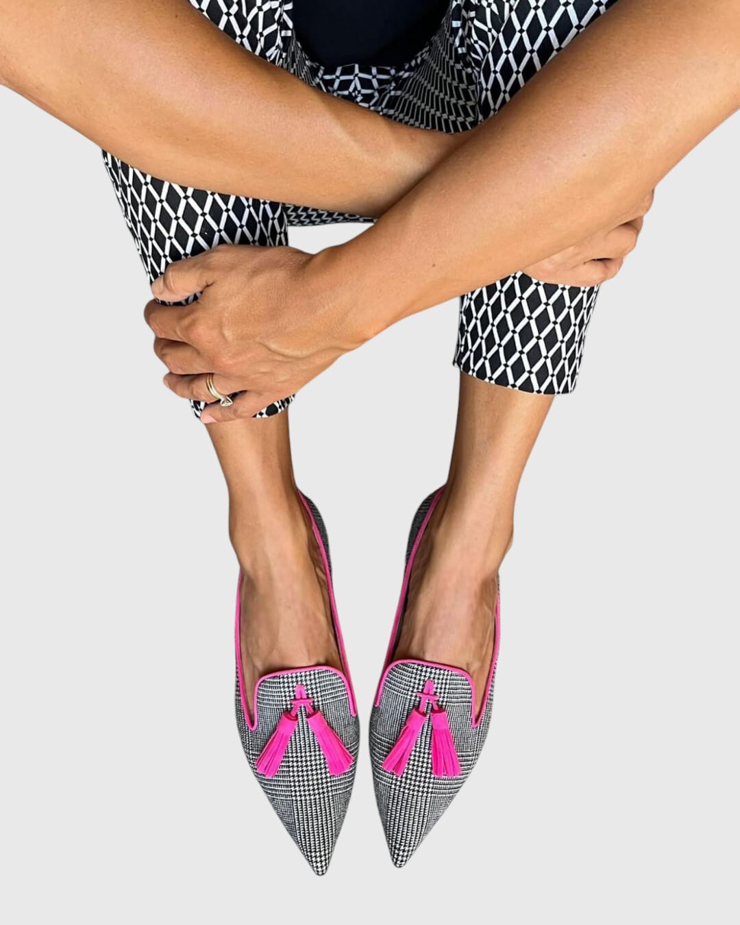 מוריה - סנדלי עקב פתוחים בעיצוב פאצ’וורק