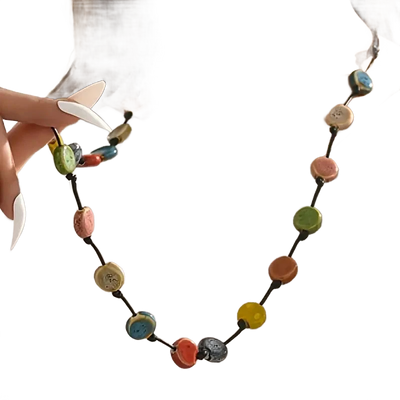 Amar™ Dalia - שרשרת חרוזי קרמיקה צבעונית