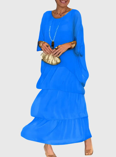 סוזן - שמלה אלגנטית ארוכה וזורמת