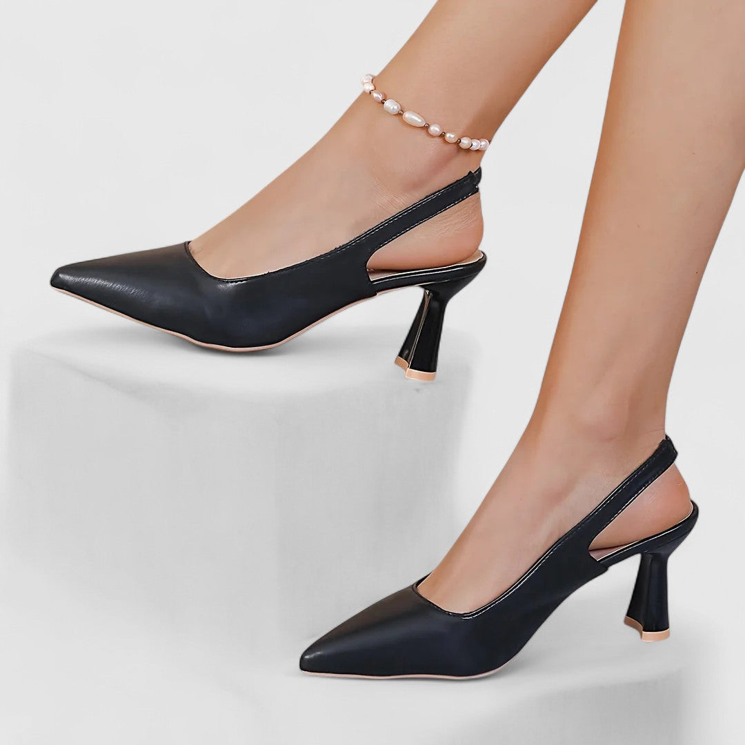 סנדרה - נעלי עקב סטילטו עם חרטום מחודד