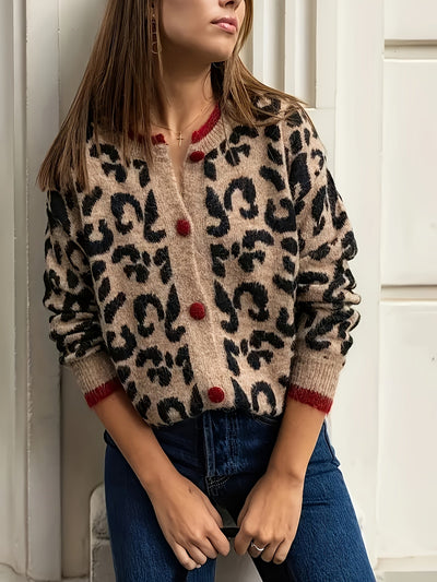 ליאו™ | קרדיגן מנומר עם כפתורים