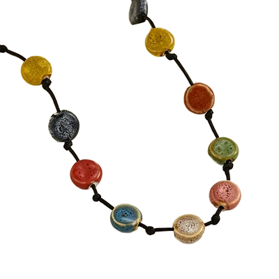 Amar™ Dalia - שרשרת חרוזי קרמיקה צבעונית