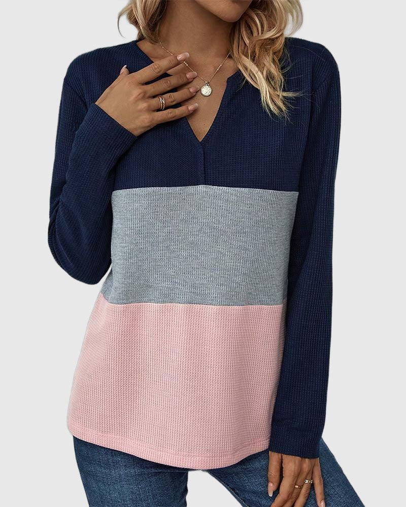 Amar Nitzan - טופ צבעוני עם צווארון