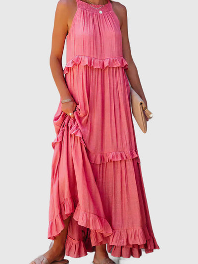 Amar Esther - שמלת סטרפלס אלגנטית עם קפלים