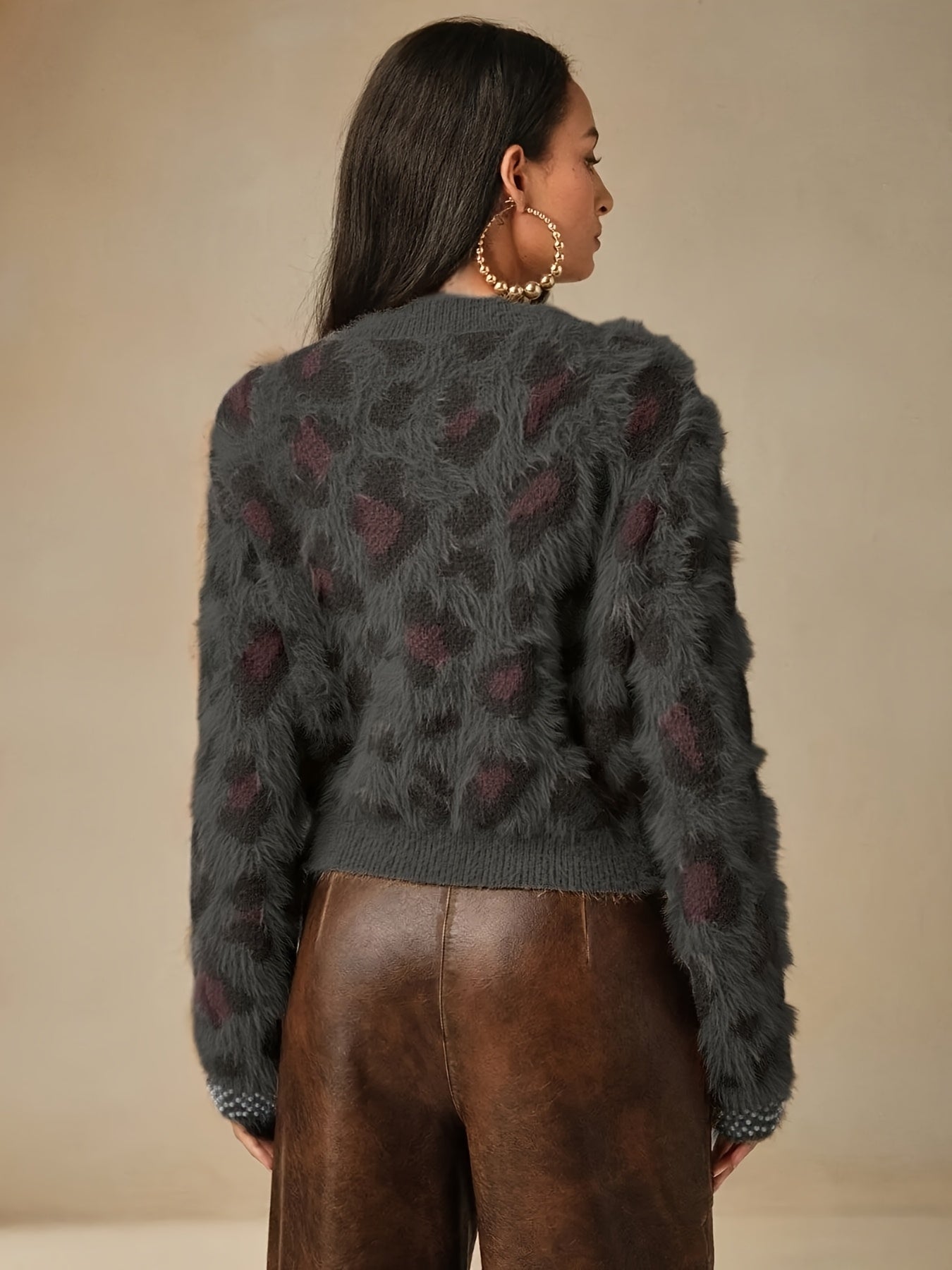 ליאו™ | סוודר אוברסייז מנומר אלגנטי