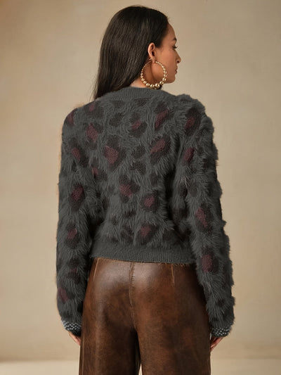 ליאו™ | סוודר אוברסייז מנומר אלגנטי