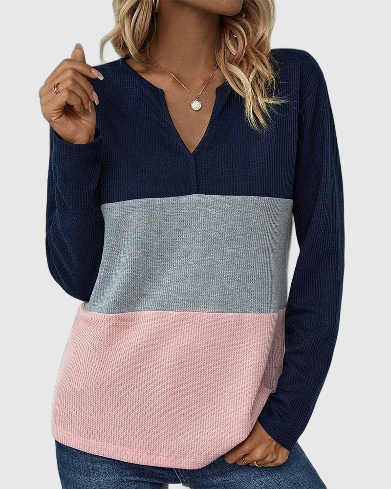 Amar Nitzan - טופ צבעוני עם צווארון