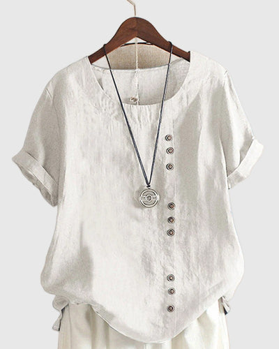 Amar Shani - חולצת טי קיץ קצרה עם שרוולים קצרים