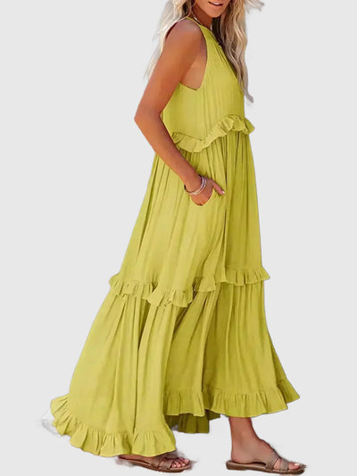 Amar Esther - שמלת סטרפלס אלגנטית עם קפלים