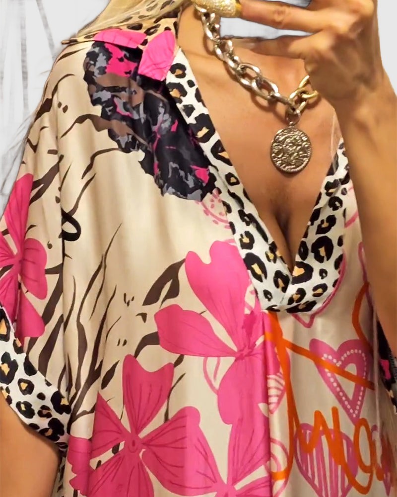 Amar™ Hili - שמלות קז'ואל עם הדפס צבעוני