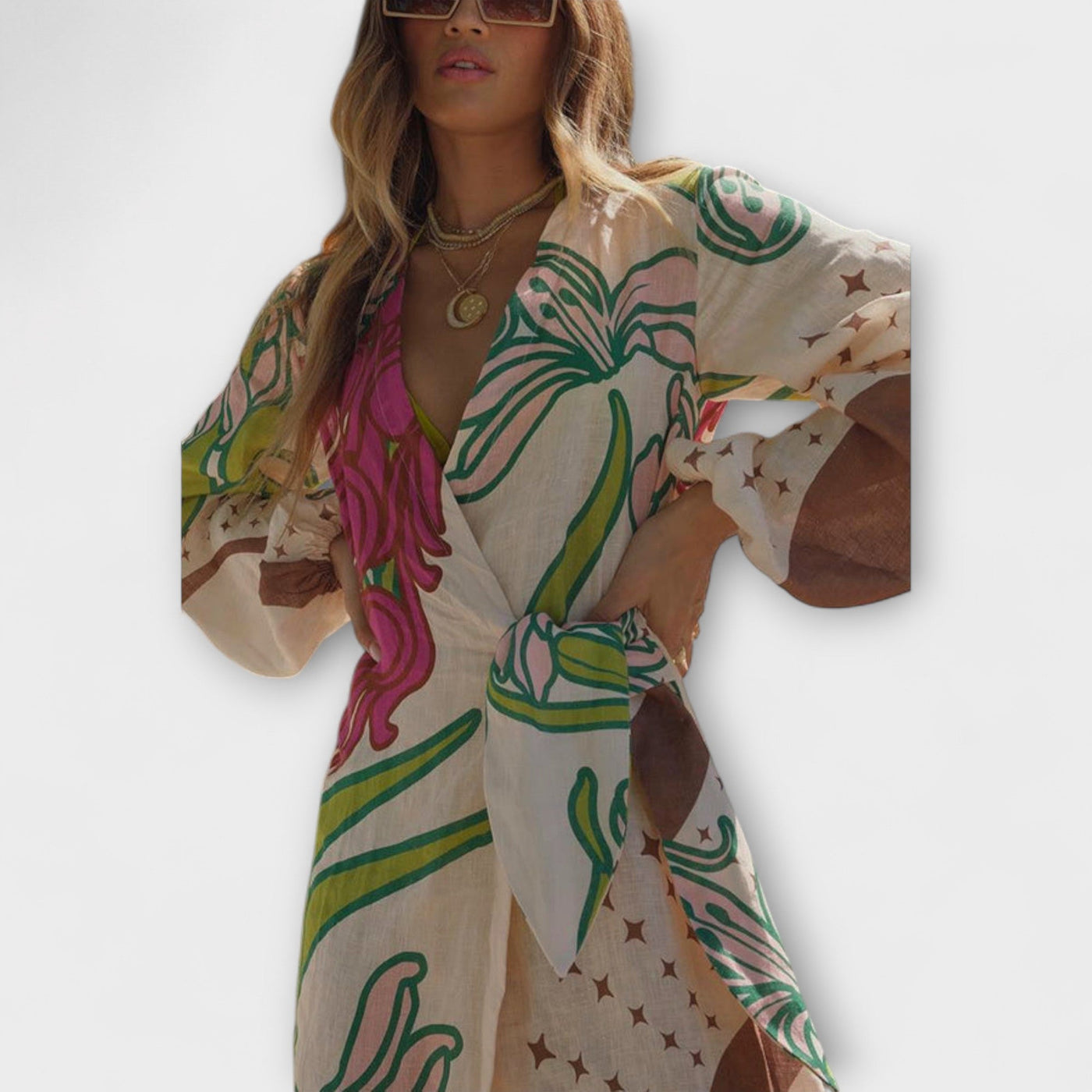 ורד | טוניקת פשתן קלילה לחופשה מושלמת