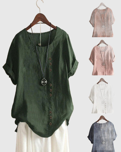 Amar Shani - חולצת טי קיץ קצרה עם שרוולים קצרים