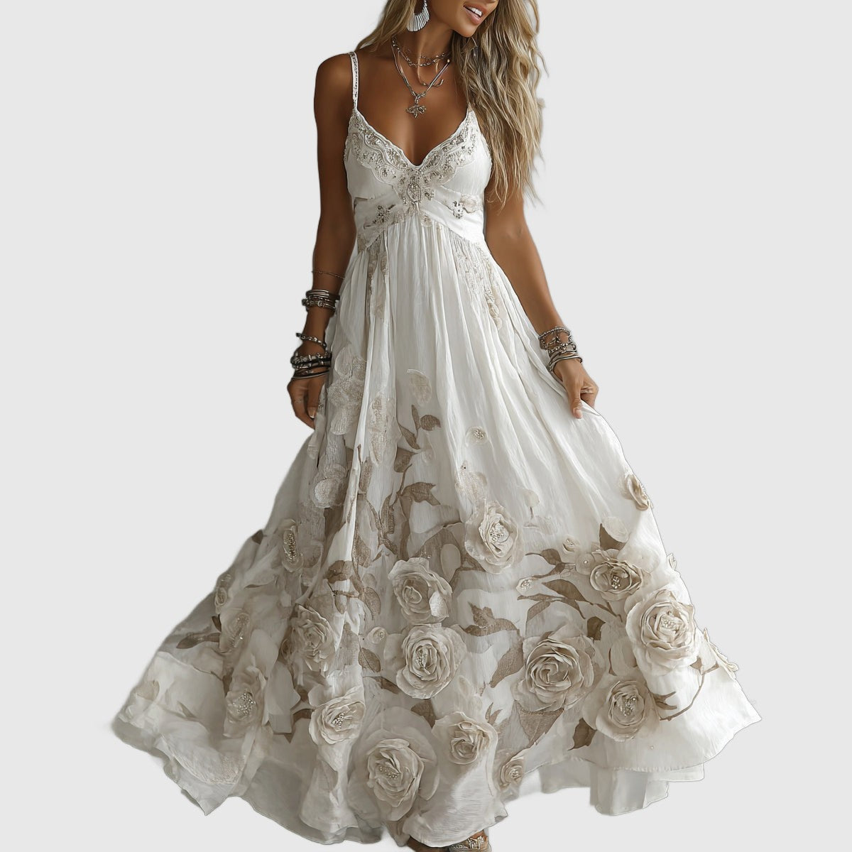 Amar™ Haya - שמלות ארוכות בד וינטג'