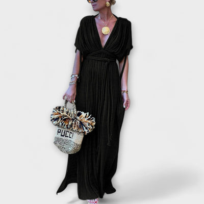 יסמין | שמלת קיץ בהשראה יוונית עם קשירת כתפיים אלגנטית