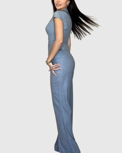 Amar™ Tova - סט חולצה ומכנסי פשתן