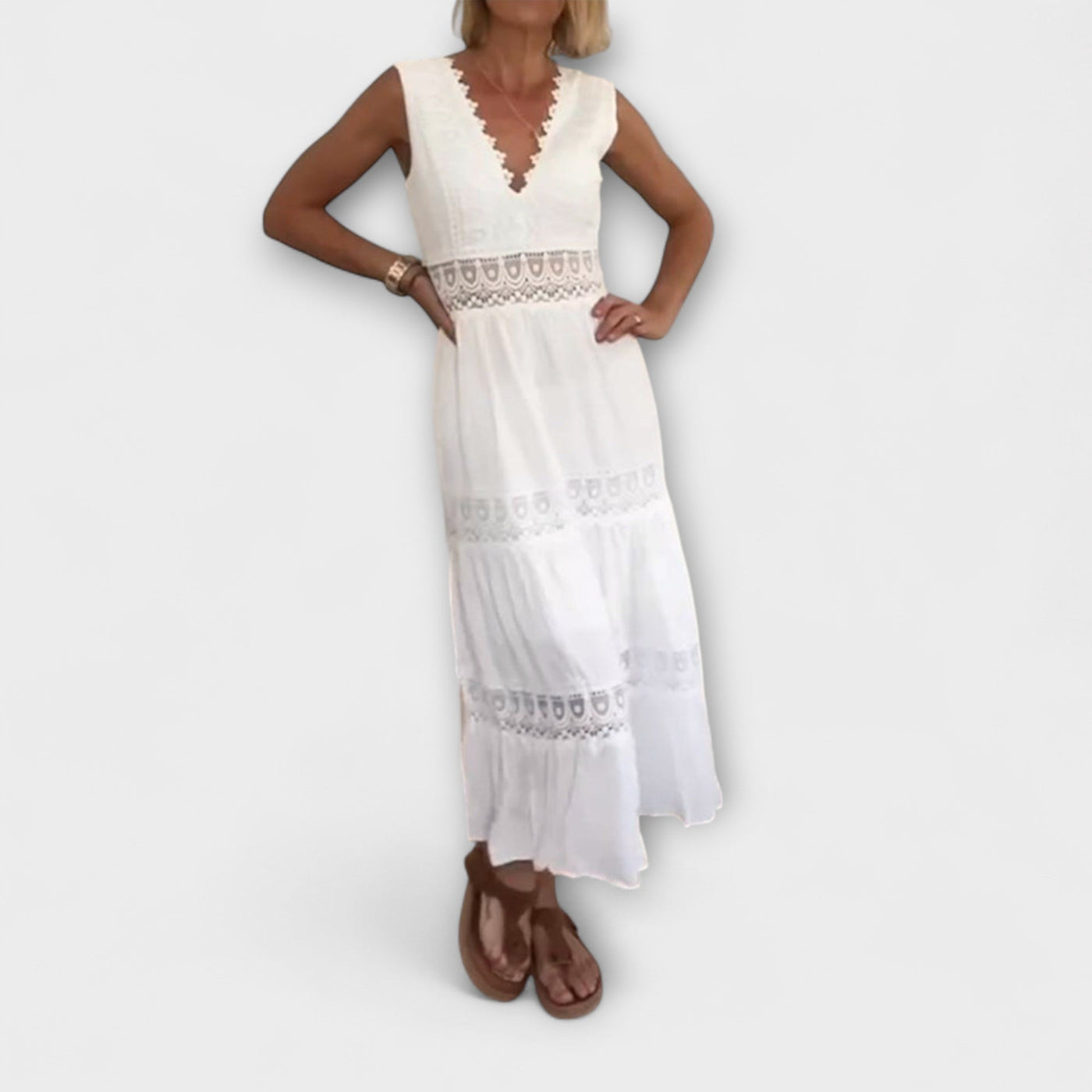 רחל | שמלת תחרה אלגנטית ונעימה למגע