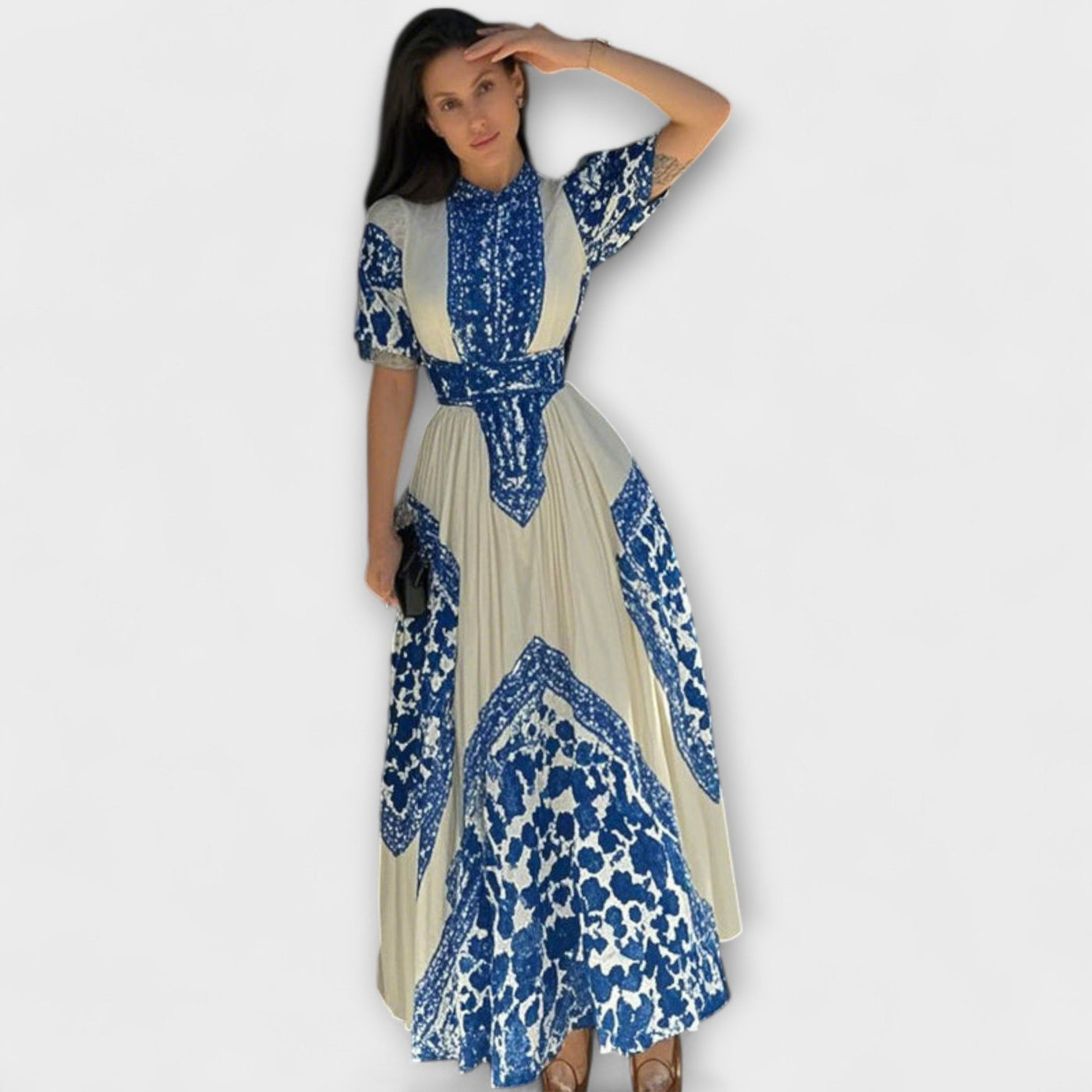 רינה | שמלת שיפון אלגנטית ונשית בהשראה וינטג’