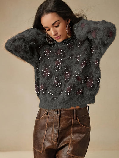 ליאו™ | סוודר אוברסייז מנומר אלגנטי