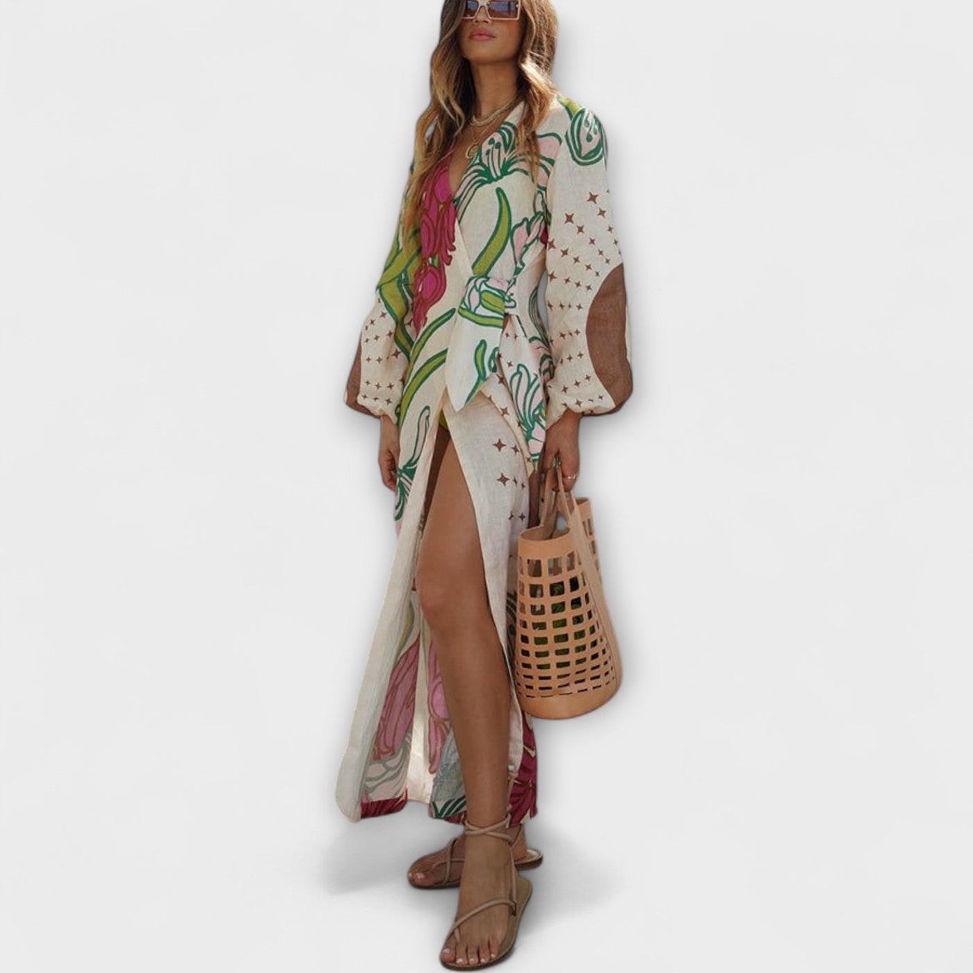 ורד | טוניקת פשתן קלילה לחופשה מושלמת