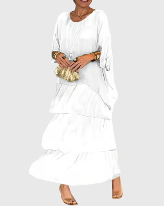 סוזן - שמלה אלגנטית ארוכה וזורמת